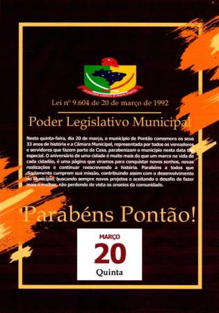 Aniversário de 33 anos do Município de Pontão/RS